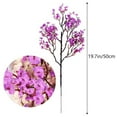 thumbnail image 3 of Fake Flower Bouquet Artificial Flowers All Over The Sky Silk Flower Dried Bouquets Wedding Restaurant Decoration Party Wedding.,Purple Household Imitation, 3 of 7