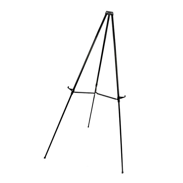 Easel Stand For Wedding Sign Poster 63'' Instant Display Easel For Floor  Adjustable Metal Art Easel Black Tripod Collapsible - Easels - AliExpress