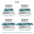 thumbnail image 6 of Luxury Flowers Bed Runner for Queen Size Bed, Gorgeous Teal Blue Floral Natural Soft Bedding Scarf Bedding Protector Slipcover Sofa Throw for Bedroom Hotel Guesthouse, 6 of 8