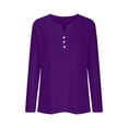 thumbnail image 4 of Women Blouse 3/4 Sleeve Petite, Womens T Shirts Graphic Tees Funny Womens Sports Tops Pastel Summer Tops for Women Over 50 Hawaiian Shirts Blue my orders, 4 of 6