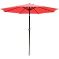 thumbnail image 2 of Yescom 9ft Patio Umbrella Replacement Canopy 8 ribs Outdoor Umbrella Top Cover 30+UV Protection in Red, 2 of 4