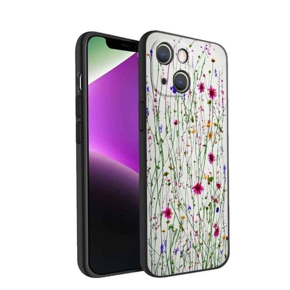 Wildflowers-402 Phone Case, Degined for iPhone 14 Plus Case Men Women, Flexible Silicone Shockproof Case for iPhone 14 Plus