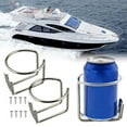 thumbnail image 1 of Portavasos Para Yate Marino De Acero Inoxidable, 2 Uds., Con Tornillos, Portavasos Para Camión, Portavasos Para Coche, Portavasos Para Caravana Noticed VI011424-00, 1 of 6