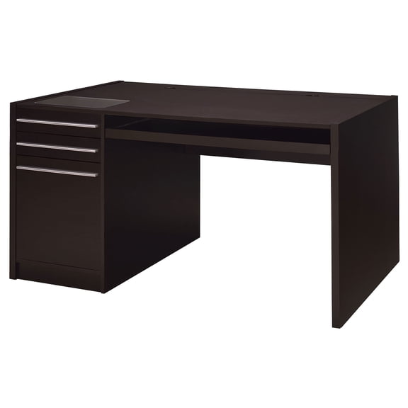 Stonecroft Furniture Contemporary Wood Connect It Computer Desk in Cappuccino