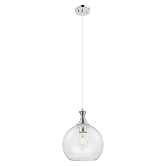 415-1P-PN-G122-8 Innovations Lighting Astor - 1 Light Cord Hung Mini Pendant-8 Inch Wide and 12 Inch Tall-Polished Nickel Finish