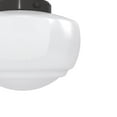 thumbnail image 3 of Hunter - Saddle Creek 1-light Noble Bronze, Small Flush Mount Light, Dimmable, Schoolhouse Style, Schoolhouse Shaped, for Bedrooms, Dining, Living Rooms - 19113, 3 of 5