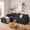 Dark Gray -110'', variant on Convertible Sleeper Sofa Bed, Asofer 63" Pull Out Loveseat Couch with Adjustable Back & Storage for Living Room, Small Spaces, Dark Gray