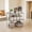 Oatmeal Beige, variant on LEDREM Metal Cabinet Shelf Organizers, Set of 2 Stackable & Expandable Shelf Risers, Heavy-Duty Countertop Storage for Kitchen, Cupboard, White