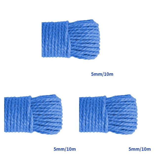 tredstone Color Rope Roll Twine String Cord DIY Handmade String Accessories Craft Scrapbooking Making Tool Royal blue 5mm x 10m 3Set