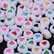 thumbnail image 3 of Acrílico amor espaciadores sueltas con orificio para joyería haciendo suministros paquete de 200 piezas, 3 of 9