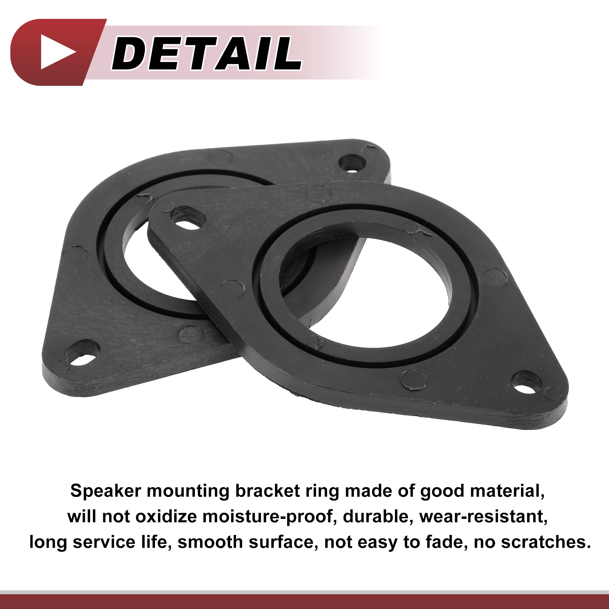 Unique Bargains 2 Pcs Audio Coaxial Speaker Spacer Ring for Toyota Tacoma 2005-2023