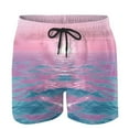 thumbnail image 4 of Cargo Shorts for Men Plus Size Elastic Waist Drawstring Waistband Print Casual Pocket Beach Shorts Multicolor XXXXL, 4 of 4