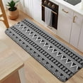 thumbnail image 5 of Black Geometric Triangle Diamond Pattern Kitchen Rug Mat,Kitchen Runner Rugs Non Skid Washable,Decorative Kitchen Floor Mats for Kitchen,Sink,Laundry,17"x47.2", 5 of 7