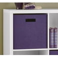 thumbnail image 3 of Decorative Fabric Storage Bin in Purple, 3 of 3