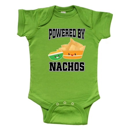 

Inktastic Powered by Nachos Gift Baby Boy or Baby Girl Bodysuit