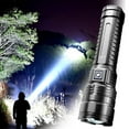 thumbnail image 2 of White Strong Light Long Range Multi Functional Type C Charging Lamp Mode Led Flashlight Aluminum Alloy Body For Outdoor Use, 2 of 6