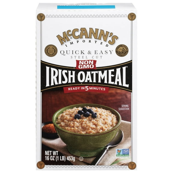 McCann's Irish Oatmeal, Quick OKA4 & Easy Steel Cut Oats, 16 Ounce