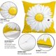 thumbnail image 4 of Spring Summer Pillow Covers 18x18 Inch Set of 4, Farmhouse Spring Summer Decor Daisy Floral Yellow Pillow Covers for Couch Sofa Indoor Outdoor Yellow, 4 of 4