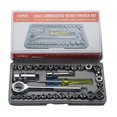 thumbnail image 1 of Mechanics Tools Kit,40 Pcs Socket Ratchet Drive Socket Set Drive Socket Set Meticulously Designed, 1 of 12