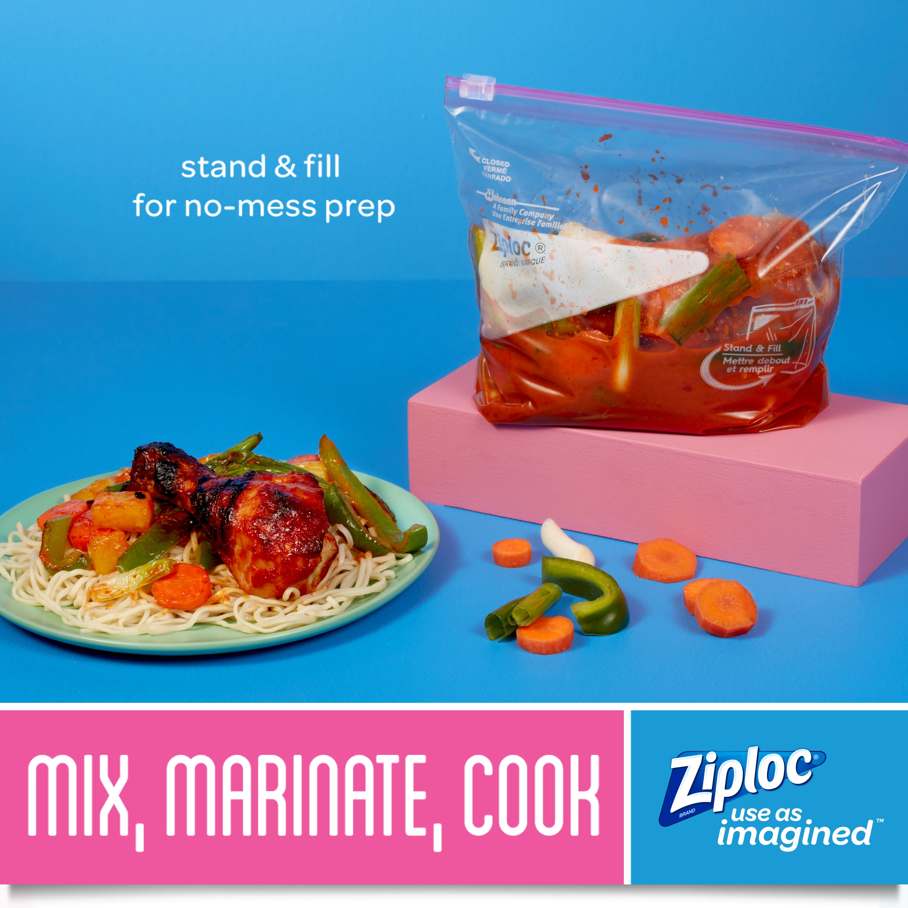 Ziploc Marinade Food Storage Bags - 24ct : Target