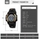 thumbnail image 4 of Reloj Digital para deportes al aire libre, relojes electrónicos resistentes al agua hasta 50M, despertador, cronómetro 12/24H, calendario, reloj de pulsera para niño y niña, 4 of 5