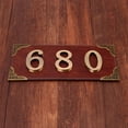 thumbnail image 2 of Lefu Adhesive Glossy 3D House Number Door Plate Sign Outdoor Hotel Room Number, 2 of 7