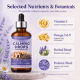 thumbnail image 4 of TOPNaturePlus Calming Drops for Dogs and Cats, Fast Absorbing Liquid Sleep Aid with Omega Fatty Acids and Probiotics, Non Drowsy Herbal Blend for Pet Separation and Thunderstorm Relief, 60ml, 4 of 8