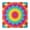 Colorful Tie Dye, variant on Colorful Tie Dye Mandala Pattern Square Fitted Tablecloth with Elastic Edge,Square Table Cover,Washable Elastic Table Cover for Home Kitchen Party Decor 34"x34"