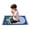 Blue, variant on LAZIOEGR Kids Pray Rug Thick Meditation Mat Soft Cotton Area Rug with Tassel, Pray Beads & Storage Cylinder for Men Women Children, Pink