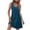 Dark Blue, variant on Xunlbb Womens Summer Dresses Women's Casual With Pockets Summer Dress Solid Color V-Neck Mini Dresses Gift for Her Size S-2XL