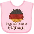 thumbnail image 3 of Inktastic I'm So Cute, I Must be German Sunflower Boys or Girls Baby Bib, 3 of 4