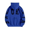 thumbnail image 4 of kamemir Hoodie Women Women Oversized Graphic Sweatshirt Long Sleeve Drop Shoulder Crewneck Vintage Pullover Sweater Jacket Top(Dark Blue,XXL), 4 of 4