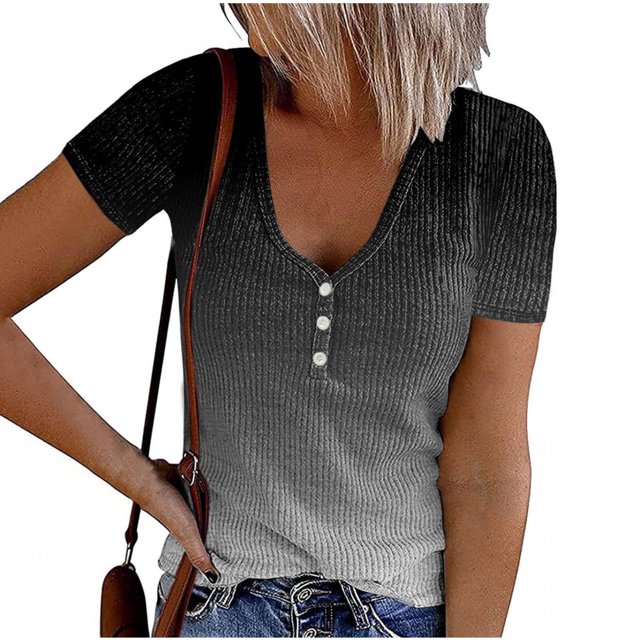 Pompotops T-shirt à Manches Courtes à Manches Courtes à Manches Courtes à Manches Courtes pour Femme Mode Femmes