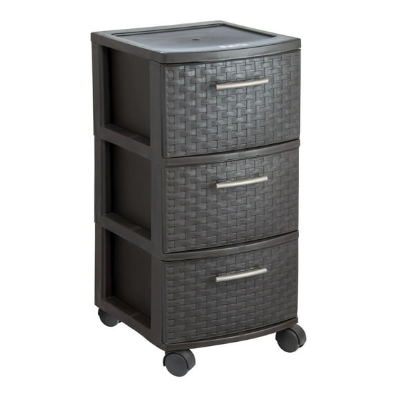 Cajonera 3 cajones con ruedas MQ Infinity Wengue 391-W