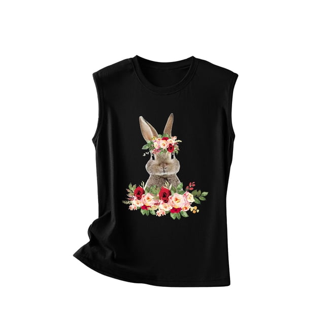 Tops de chaleco sueltos estampados vintage para mujeres y hombres Fridja qr3011