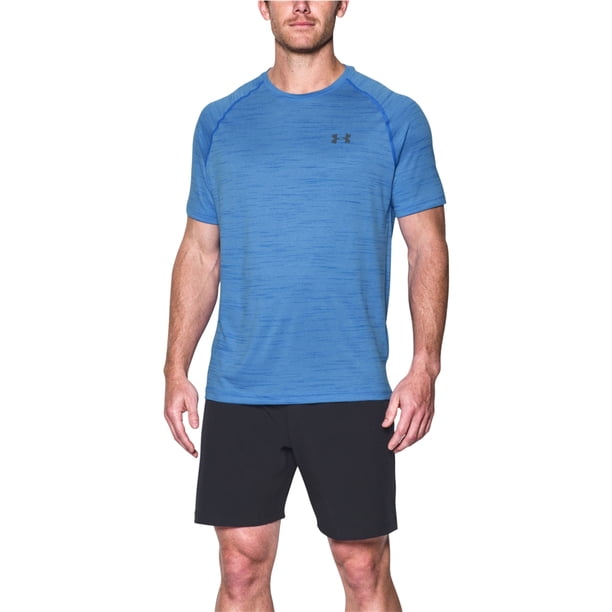 Under Armour Tech Camiseta gráfica para hombre, azul, grande