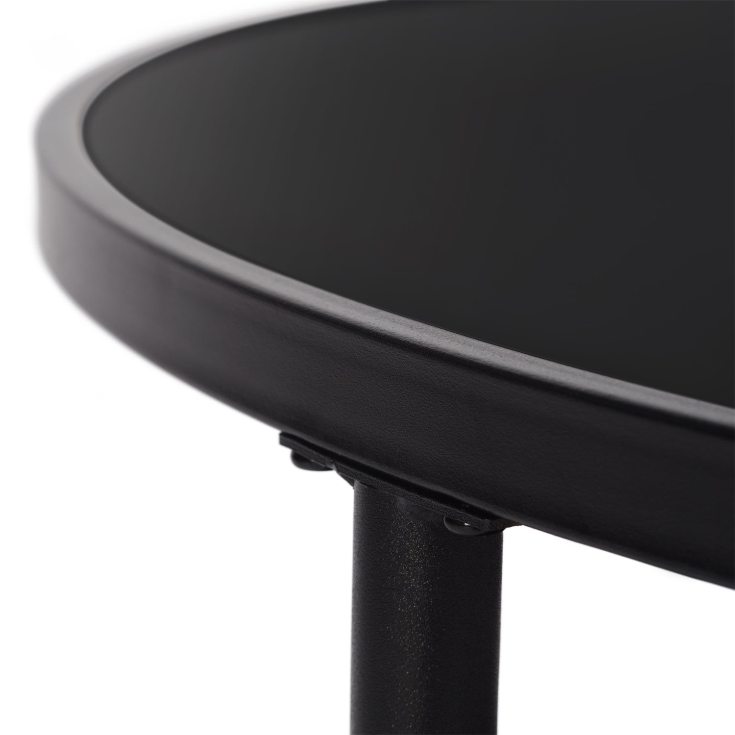 Kadyn 17.7" Round End Table, Glass Side Table for Living Room, Sofa Side End Tables for Small Spaces, Black Kadyn 17.7" Round End Table, Glass Side Table for Living Room, Sofa Side End Tables for Small Spaces, Black