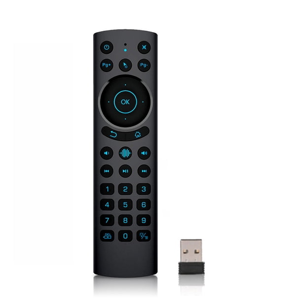 Seitruly Control remoto por voz, controlador inteligente inalámbrico, ratón de viaje, teclado, ordenador, reemplazo operado por batería, oficina en Electrónica G20S Pro BT