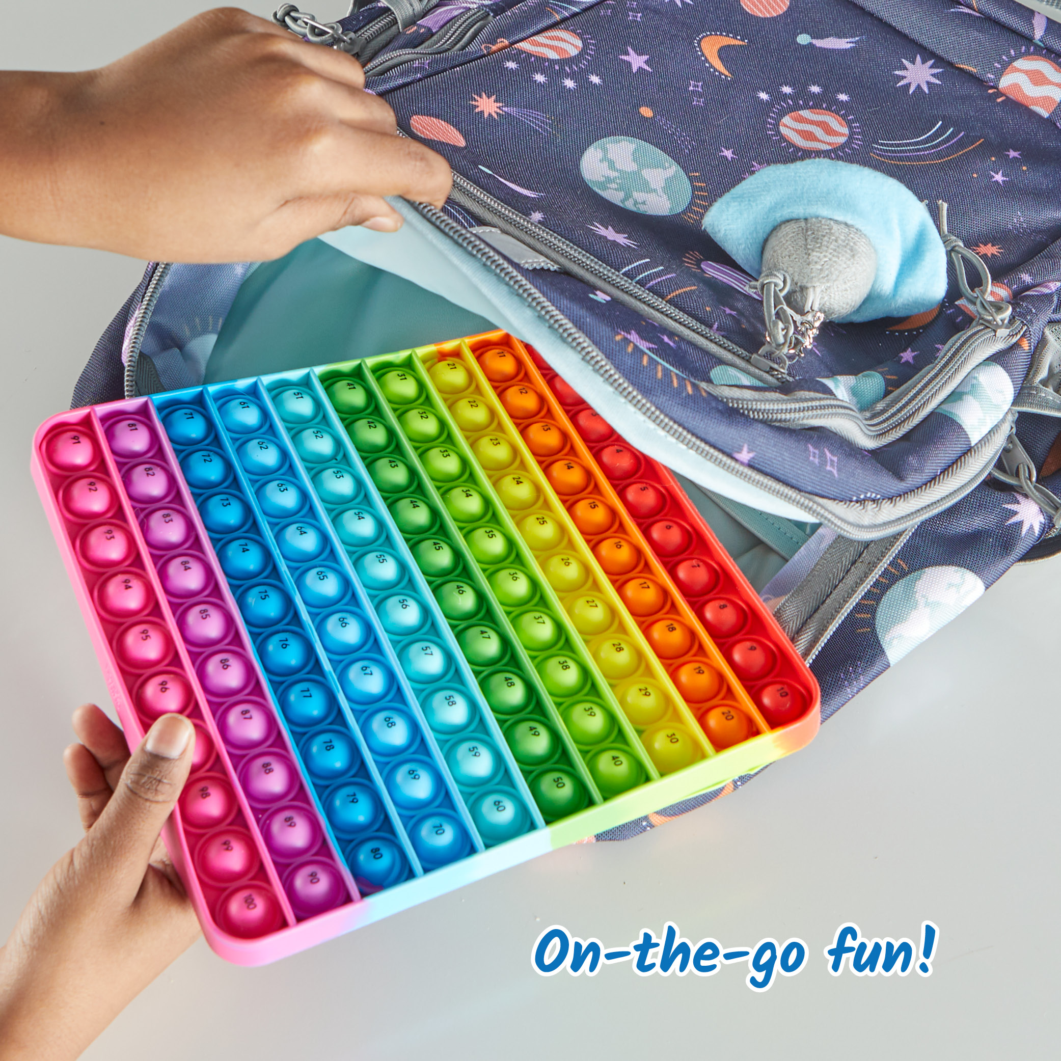 hand2mind Sensory Bubble Popper Hundred Board Math Toy photo 6