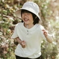 thumbnail image 2 of JAN & JUL Boys and Girls' Cotton Bucket Hat, Adjustable Sun-Hat with Chin Strap for Babies (S: 0-6 Months, Ash Grey), 2 of 6