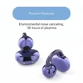 thumbnail image 3 of onn Nebulode Pro Open-Clip Wireless Earbuds, Blue, 3 of 10