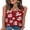 Red and White, variant on Ronuti Tank Tops for Women Summer Tops Trendy Dressy Casual Spring Vacation Outfits Crewneck Button Down Sleeveless Shirts White Shirts