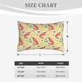 thumbnail image 3 of Plush Throw Pillow Covers, Shrimp Lemons Yellow Pillow Cases with Invisible Zipper, Breathable Microfiber Pillow Cases Standard Size for Sleeping Bedroom Sofa Living Room 14x20, 3 of 5