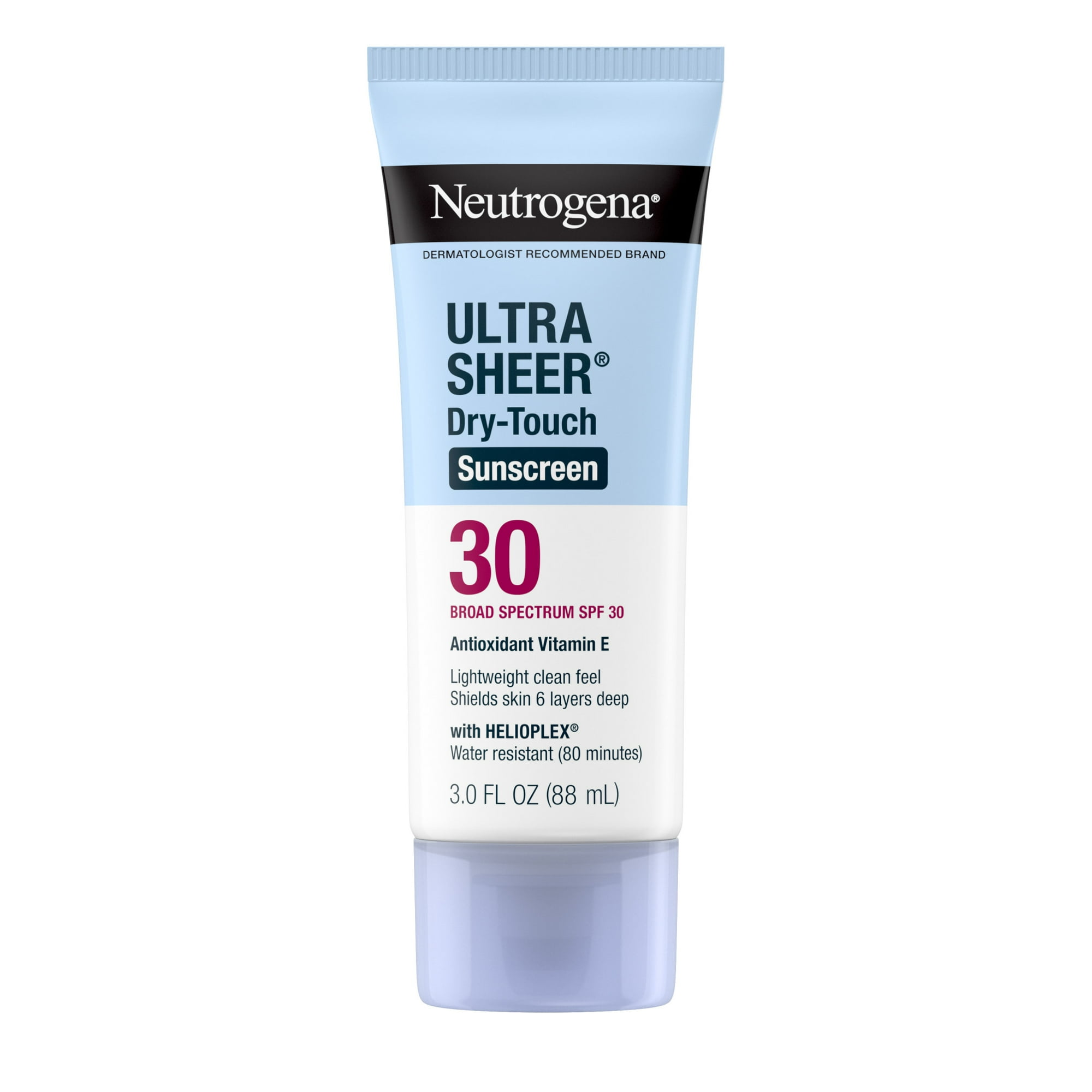 Neutrogena Ultra Sheer Sunscreen SPF 30 Body Sunscreen Lotion, Travel Size Sunscreen, 3 fl oz