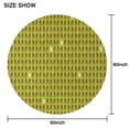 thumbnail image 6 of Green Bigfoot Pattern Round Tablecloth 60"x60",Wrinkle Wipeable Table Cloth for Kitchen Dining Room Picnic Patio Party, 6 of 6