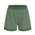 thumbnail image 7 of QGJZVUNL Womens Summer Outfits Striped Short Sleeve T Shirt Shorts 2 Piece Lounge Sets Size 2XL, 7 of 7
