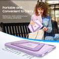 thumbnail image 4 of Fintie Shockproof Case for iPad (A16) 11th Generation 11 Inch (2025), iPad 10th Gen 10.9 Inch (2022) - [Built-in Pencil Holder] Slim Frosted Protective Cover with Multi-Angle Kickstand (Purple), 4 of 10