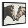 thumbnail image 2 of Stupell Industries Modern Equine Companions Pair Black Floating Frame Canvas Art, 31 x 25, by Svetlana Aleynikova, 2 of 8