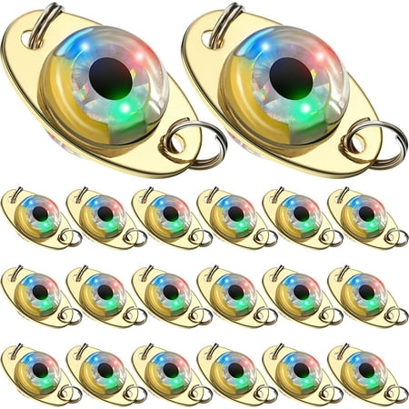 LED Fishing Lures Lighted Fishing Spoons Underwater Flasher Bass Halibut Saltwater Trolling Deep Drop LED Lighted Bait Flasher