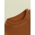 thumbnail image 5 of Bagilaanoe Toddler Baby Girl Boy Knitted Sweater Long Sleeve Pullover 3M 6M 12M 18M 24M 3T Kids Warm Jumpers Tops Fall Loose Knitwear, 5 of 9